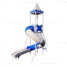Tobogan acuatico espiral reforzado fabricado por Plasticos Rotomundo para parques acuaticos, clubes y espacios recreativos de verano.
